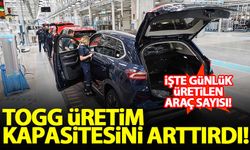 Togg üretim kapasitesini arttırdı! İşte üretilen günlük araç sayısı...