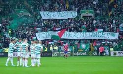 Celtic tribünlerinde 'Özgür Filistin' pankartları