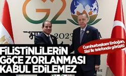 Cumhurbaşkanı Erdoğan, Sisi ile görüştü! Göçe zorlama politikasına sert tepki