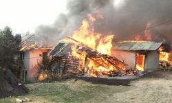 Kastamonu'da korkutan yangın: 10 köy evi etkilendi