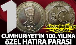 Bakan Şimşek'ten Cumhuriyetin 100. yılına özel hatıra parası!