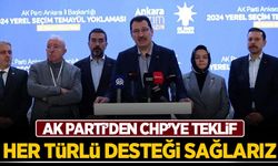 AK Parti'den CHP'ye teklif: Her türlü lojistik desteği sağlarız