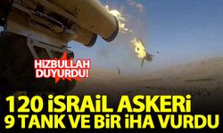 Hizbullah'tan İsrail'e ağır darbe: 120 İsrail askeri, 9 tank ve bir İHA vurdu