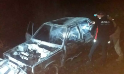 Siirt'te feci kaza: Devrilen otomobilin LPG tankı patladı