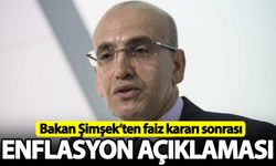 Bakan Şimşek'ten faiz sonrası enflasyon açıklaması