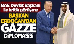 Cumhurbaşkanı Erdoğan'dan 'Gazze' diplomasisi! BAE Devlet Başkanı Al Nahyan ile görüştü