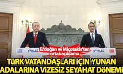 Erdoğan ve Miçotakis'ten açıklama! Türk vatandaşları için yunan adalarına vizesiz seyahat dönemi