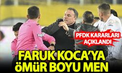 Ankaragücü ve Faruk Koca'nın cezaları açıklandı!