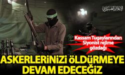 Kassam Tugayları'ndan Siyonist rejime gözdağı: Silahlarımızla  askerlerinizi öldürmeye devam edeceğiz