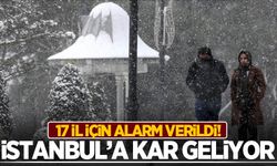 17 il için alarm! Kar İstanbul'un kapısında