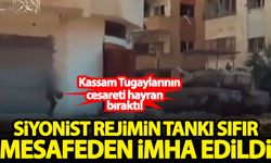 Kassam Tugaylarının cesareti hayran bıraktı! Siyonist rejimin tankı sıfır mesafeden imha edildi