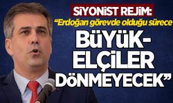 Siyonist rejim: Erdoğan görevde olduğu sürece büyükelçiler dönmeyecek