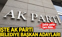 İşte AK Parti'nin belediye başkan adayları! Şehir şehir tam liste...