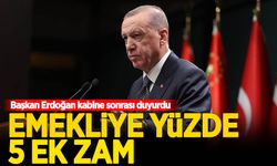 Başkan Erdoğan duyurdu: Emekliye yüzde 5 ek zam