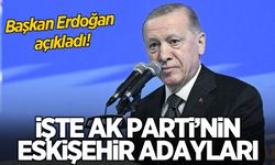 Cumhurbaşkanı Erdoğan, AK Parti'nin Eskişehir ilçe adaylarını açıkladı