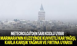 Meteoroloji'den İstanbul'a sarı kodlu uyarı