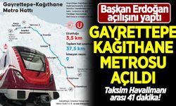 Başkan Erdoğan, Gayrettepe-Kağıthane Metro Hattı'nın açılışını gerçekleştirdi