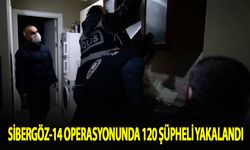 "SİBERGÖZ-14" operasyonunda 120 şüpheli yakalandı