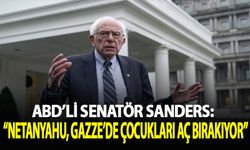 ABD'li Senatör Sanders: "Netanyahu, Gazze'de çocukları aç bırakıyor"