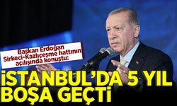 Başkan Erdoğan Sirkeci-Kazlıçeşme hattının açılışını gerçekleştirdi