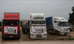 Gaziantep'ten Gazze'ye 10 tır gıda yardımı