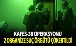 Kafes-38 operasyonu: 2 Orgazine suç örgütü çökertildi