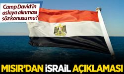 Mısır'dan son dakika İsrail açıklaması! Camp David'in askıya alınması söz konusu mu?