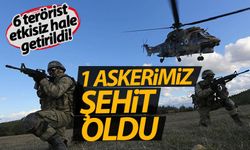 1 askerimiz şehit oldu|MSB duyurdu: 6 PKK'lı terörist etkisiz hale getirildi