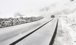 Türkgözü-Posof-Damal kara yolu kar ve tipi nedeniyle ulaşıma kapandı