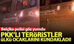 Belçika'da PKK'lı teröristler Ülkü Ocakları'nı kundakladı