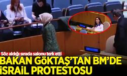 Bakan Göktaş'tan BM'de İsrail protestosu: Söz aldığı sırada salonu terk etti