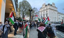 Almanya'nın Filistin Kongresi'ni engellemesi Londra'da protesto edildi