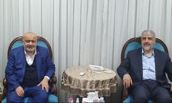 Şevki Yılmaz, Hamas'ın siyasi lideri Halid Meşal'i ziyaret etti