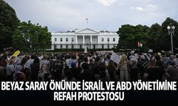 Beyaz Saray önünde İsrail ile ABD yönetimine Refah protestosu