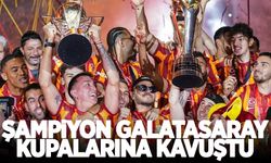 Süper Lig ve Süper Kupa şampiyonu Galatasaray, kupalarına kavuştu