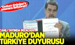 Canlı yayında imzaladı! Maduro'dan Türkiye duyurusu