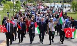 Uşak Üniversitesi'nde 'Filistin’e Destek Yürüyüşü' gerçekleştirildi
