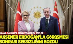 Akşener, Erdoğan ile görüşmesi sonrası sessizliğini bozdu!