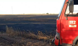 Edirne'de 105 dönüm buğday ekili alan yandı