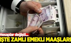 Emekli maaşına ek zamda yeni maaşlar belli oldu