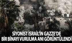 İsrail ordusunun Gazze'de bir binayı vurma anı görüntülendi