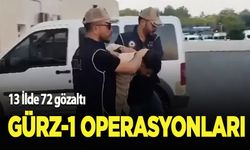 DEAŞ'a yönelik "Gürz-1" operasyonlarında 72 şüpheli yakalandı