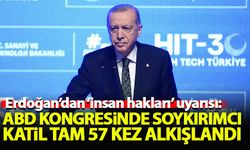 Erdoğan: ABD kongresinde soykırımcı katil tam 57 kez alkışlandı