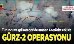 Gürz-2 Operasyonu: 4 terörist etkisiz hale getirildi