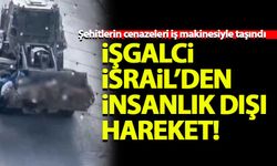 İşgalci İsrail, Filistinli şehitlerin cenazelerini iş makineleriyle çıkardı