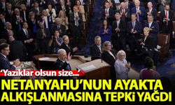 Netanyahu'nun ABD Kongresi'nde ayakta alkışlanmasına Türkiye'den tepki yağdı