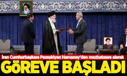 İran Cumhurbaşkanı Pezeşkiyan Hamaney'den mazbatasını alarak resmen göreve başladı