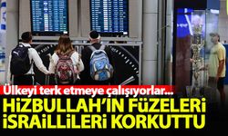 Hizbullah'ın füzeleri İsraillileri korkuttu! Ülkeyi terk etmeye çalışıyorlar...