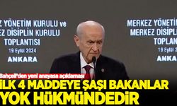 Bahçeli'den yeni anayasa açıklaması