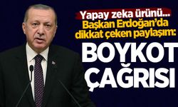 Başkan Erdoğan'dan Gazze için 'boykot' paylaşımı